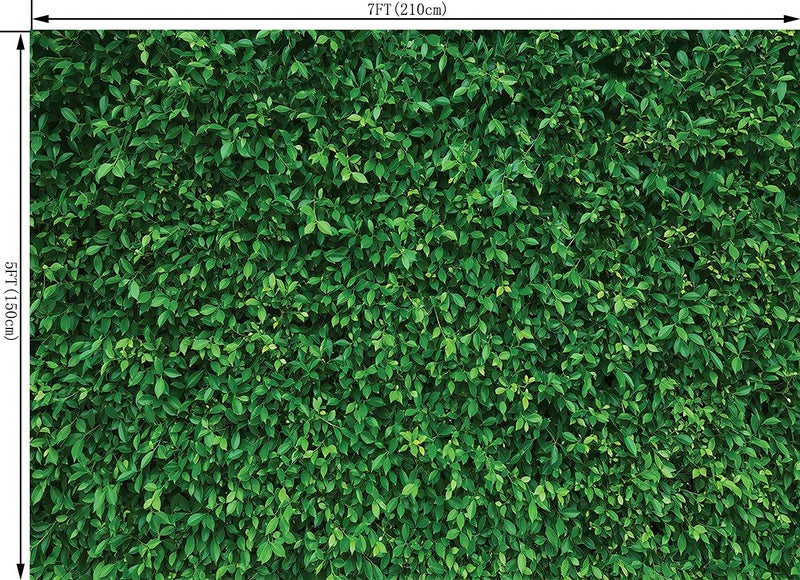 OUYIDA 7X5FT Green Leaves Nature Birthday Party CP Pictorial Cloth Photography Background Computer-Printed Vinyl Backdrop PCK39 - Image 2